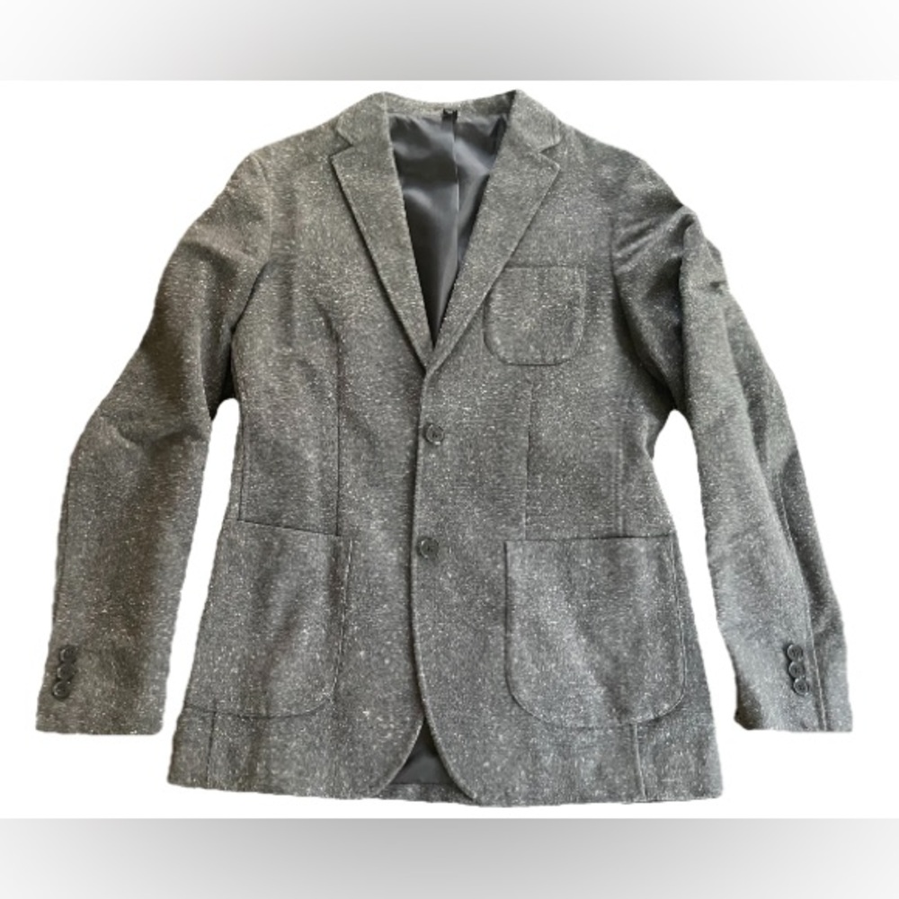 Grey Slim Fit Blazer Dress Jacket | Men’s Small